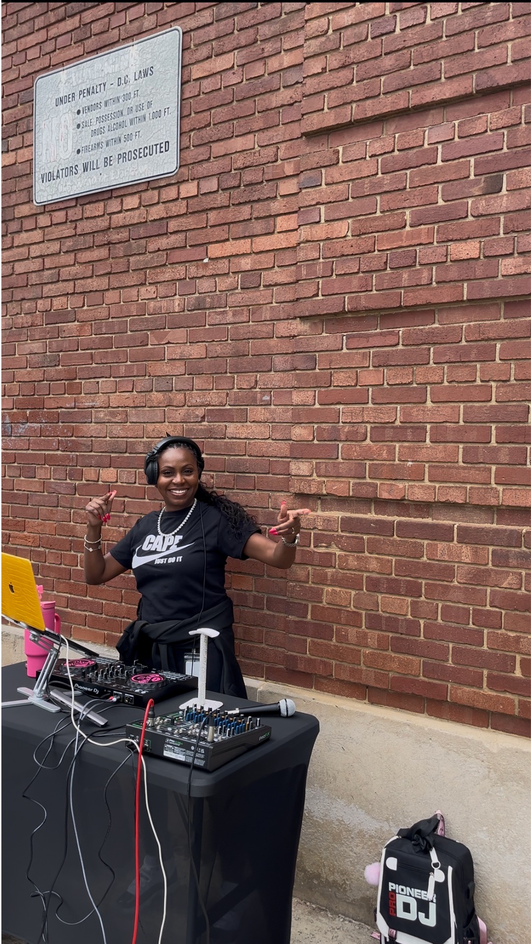 DJ MiaMya at Kimbal Elementry Food Drive